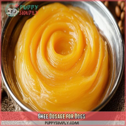 Ghee Dosage for Dogs