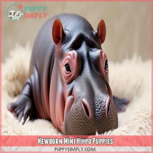 Newborn Mini Hippo Puppies