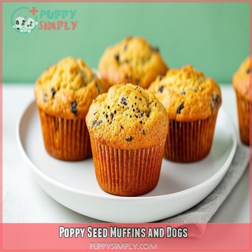 Poppy Seed Muffins and Dogs