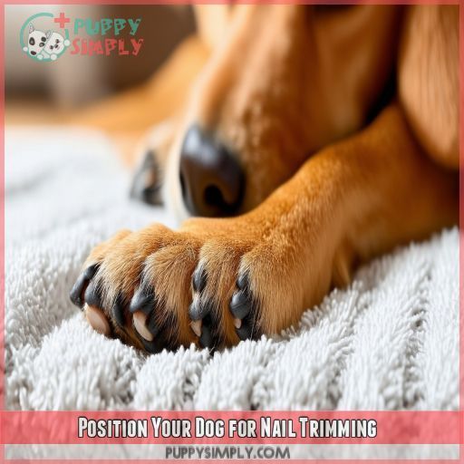 Position Your Dog for Nail Trimming