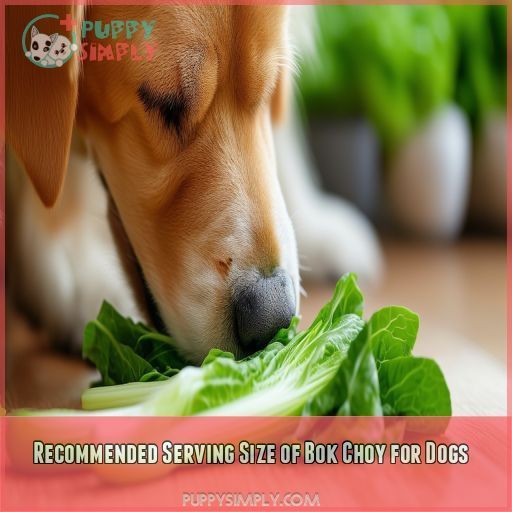 Recommended Serving Size of Bok Choy for Dogs
