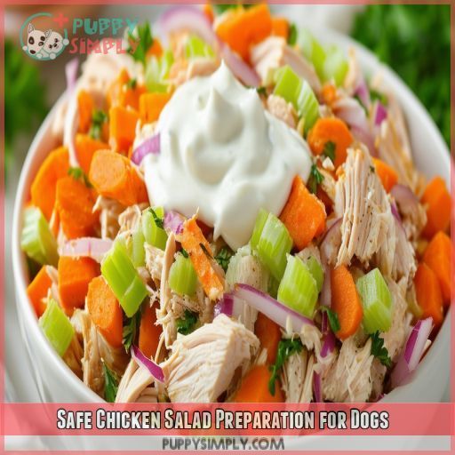 Safe Chicken Salad Preparation for Dogs
