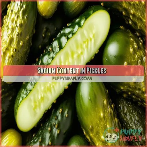 Sodium Content in Pickles