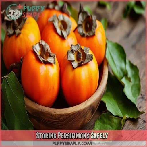 Storing Persimmons Safely