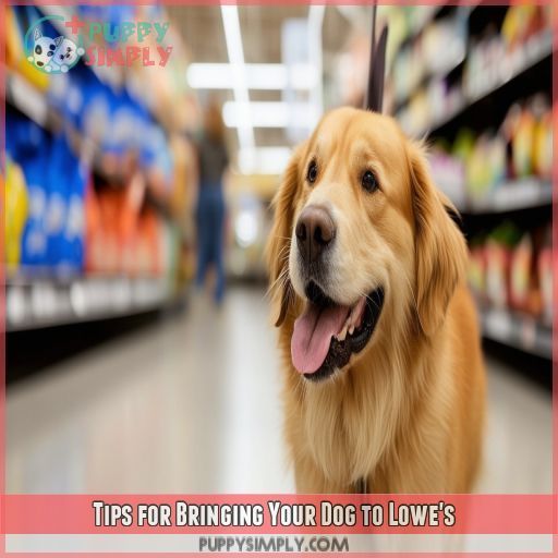 Tips for Bringing Your Dog to Lowe