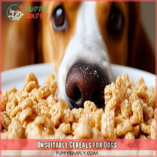 Unsuitable Cereals for Dogs