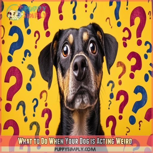 What to Do When Your Dog is Acting Weird