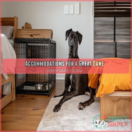 Accommodations for a Great Dane