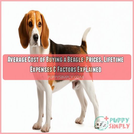 average cost of buying a beagle with 21 examples