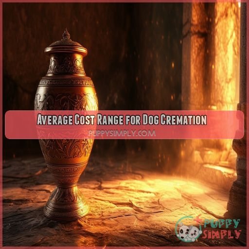 Average Cost Range for Dog Cremation