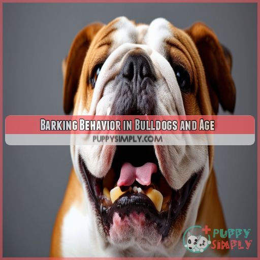 Barking Behavior in Bulldogs and Age