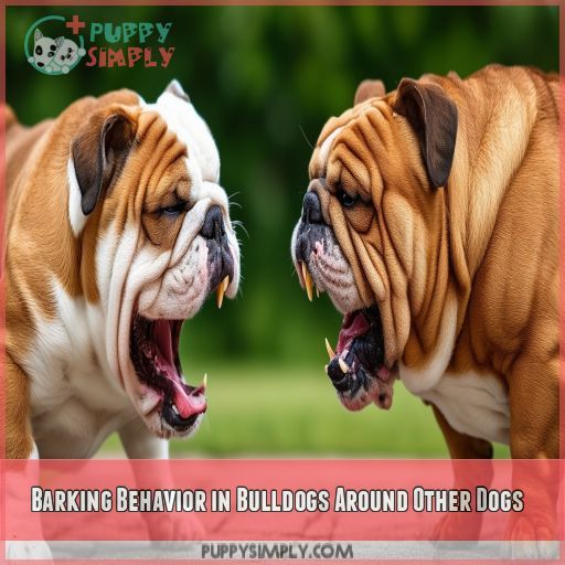 Barking Behavior in Bulldogs Around Other Dogs