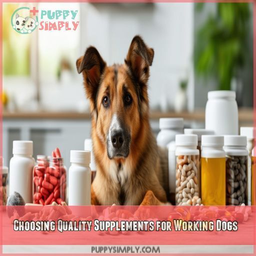 Choosing Quality Supplements for Working Dogs Choosing Quality Supplements for Working Dogs