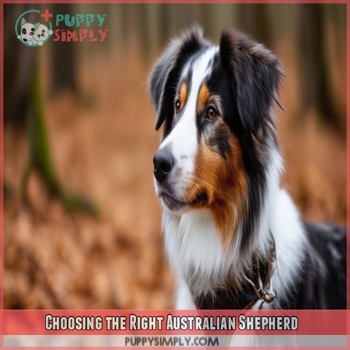 Choosing the Right Australian Shepherd Choosing the Right Australian Shepherd