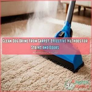 clean dog urine from carpet