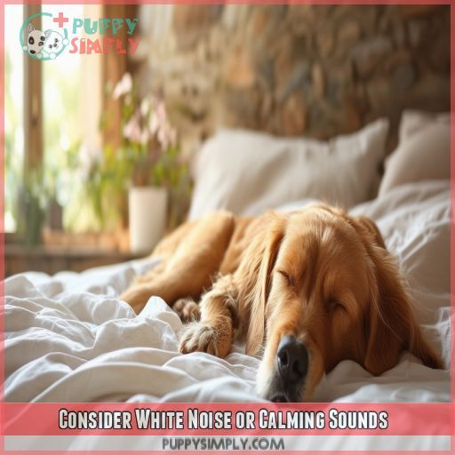 Consider White Noise or Calming Sounds