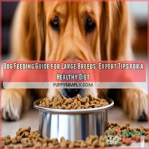 Dog feeding guide for large breeds