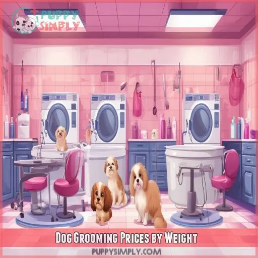 Dog Grooming Prices by Weight