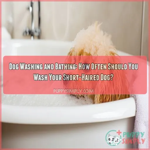 Dog washing and bathing for short haired dogs