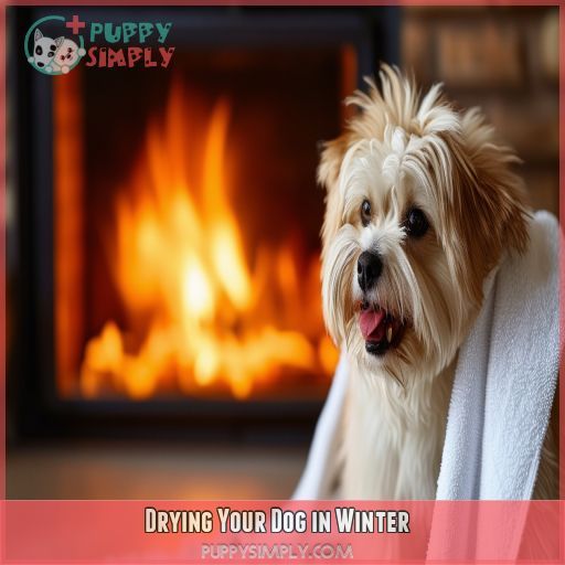 Drying Your Dog in Winter