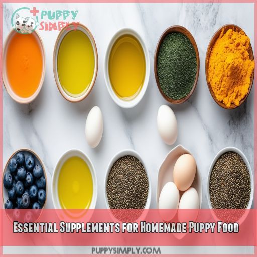 Essential Supplements for Homemade Puppy Food