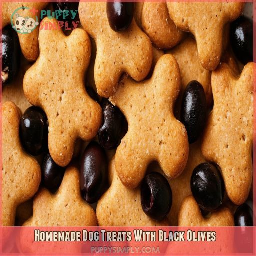 Homemade Dog Treats With Black Olives