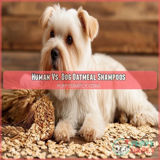 Human Vs. Dog Oatmeal Shampoos