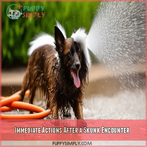 Immediate Actions After a Skunk Encounter