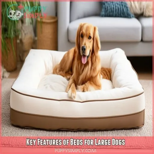 Key Features of Beds for Large Dogs