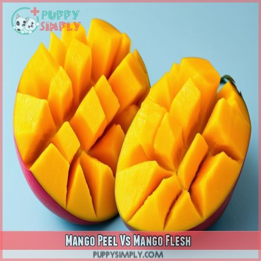 Mango Peel Vs Mango Flesh