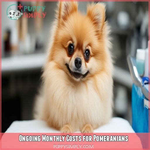 Ongoing Monthly Costs for Pomeranians