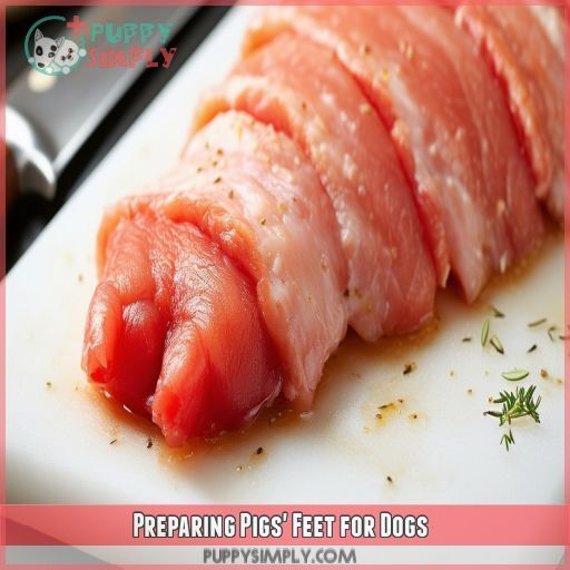 Preparing Pigs' Feet for Dogs Preparing Pigs' Feet for Dogs