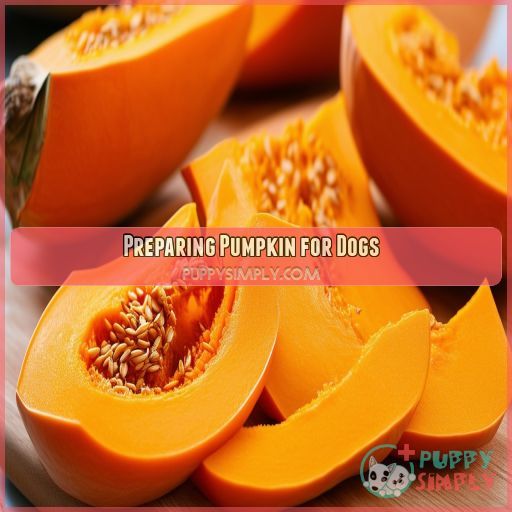 Preparing Pumpkin for Dogs