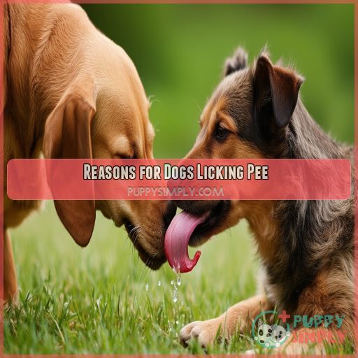 Reasons for Dogs Licking Pee