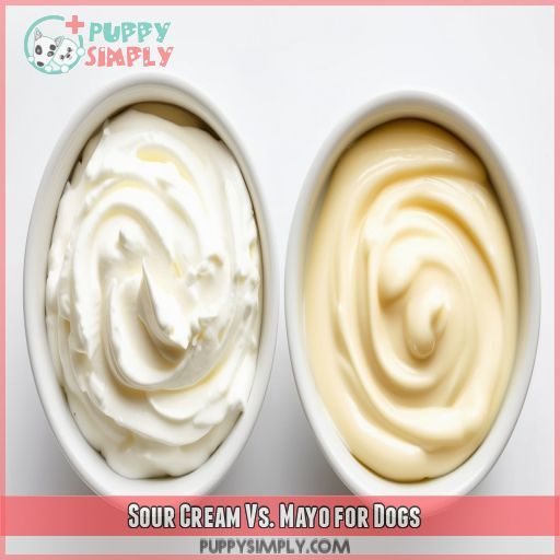 Sour Cream Vs. Mayo for Dogs