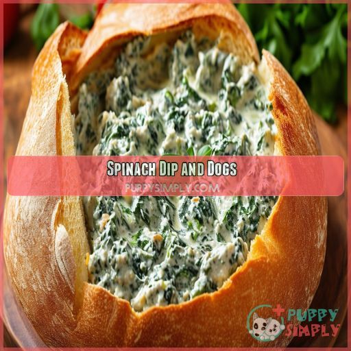 Spinach Dip and Dogs