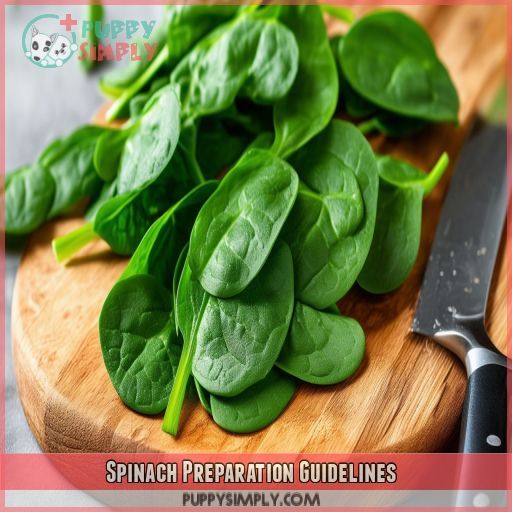 Spinach Preparation Guidelines