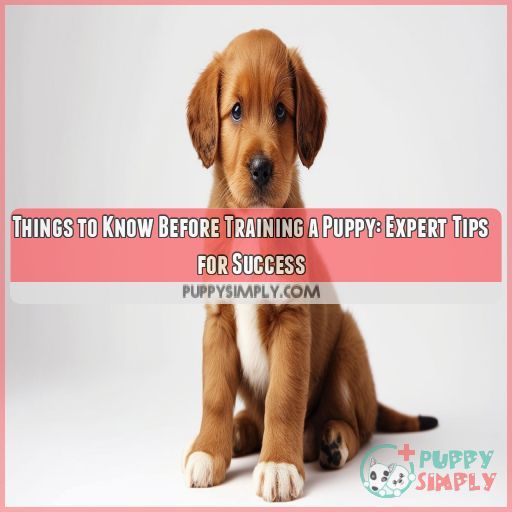things to know before training a puppy