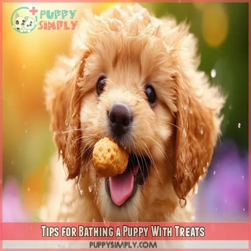 Tips for Bathing a Puppy With Treats