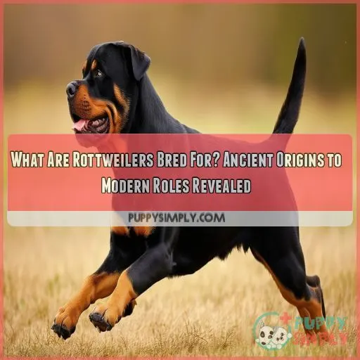 what are rottweilers bred for