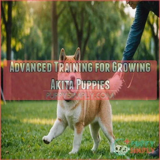 Advanced Training for Growing Akita Puppies