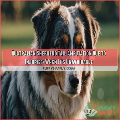 Australian Shepherd tail amputation due to injuries Australian Shepherd tail amputation due to injuries