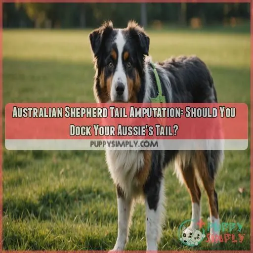 Australian Shepherd tail amputation