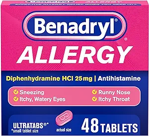 Benadryl Ultratabs Antihistamine Allergy Relief