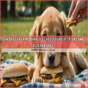 can dogs eat a cheeseburger from mcdonald's