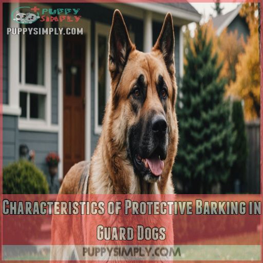 Characteristics of Protective Barking in Guard Dogs