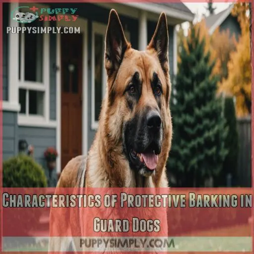 Characteristics of Protective Barking in Guard Dogs