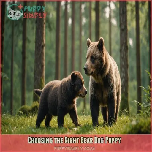 Choosing the Right Bear Dog Puppy