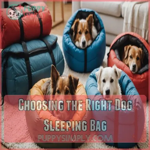 Choosing the Right Dog Sleeping Bag