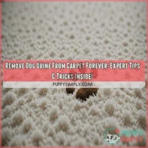 clean dog urine from carpet